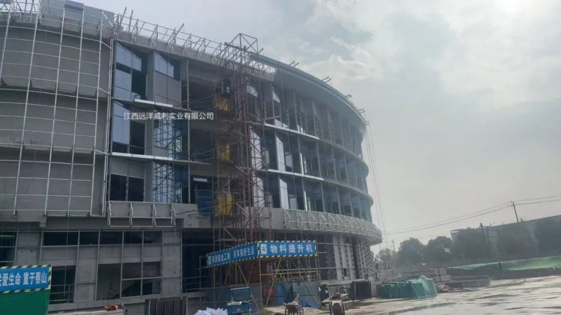 Caso di rivestimento ignifugo della parete della tenda di vetro: Hikvision Robot Intelligent Manufacturing Tonglu Base