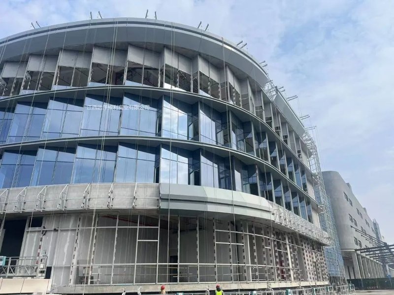 Caso di rivestimento ignifugo della parete della tenda di vetro: Hikvision Robot Intelligent Manufacturing Tonglu Base