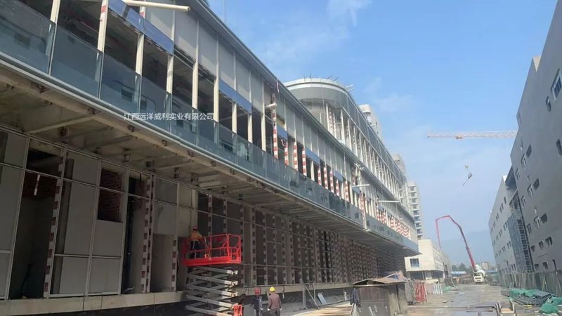 Caso di rivestimento ignifugo della parete della tenda di vetro: Hikvision Robot Intelligent Manufacturing Tonglu Base